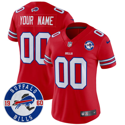 Buffalo Bills 2024 Vapor Limited Custom Jersey - Est. 1960 Patch - All Stitched