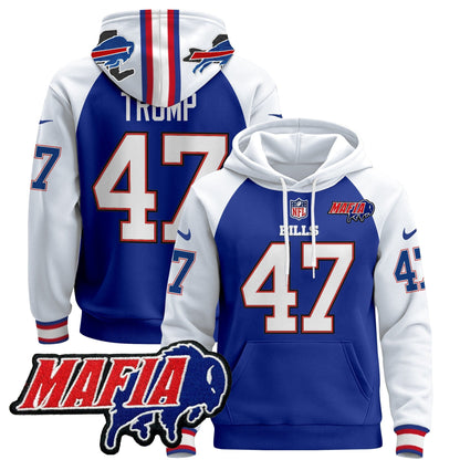 BUF 2024 Bills Mafia Patch Pullover Hoodie