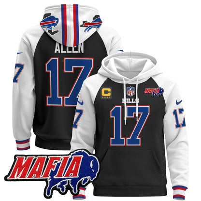 BUF 2024 Bills Mafia Patch Pullover Hoodie