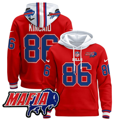 BUF 2024 Bills Mafia Patch Pullover Hoodie