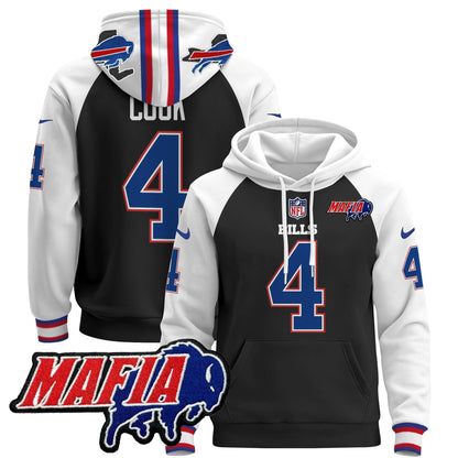 BUF 2024 Bills Mafia Patch Pullover Hoodie