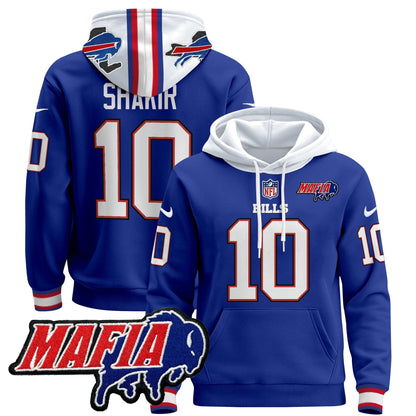 BUF 2024 Bills Mafia Patch Pullover Hoodie