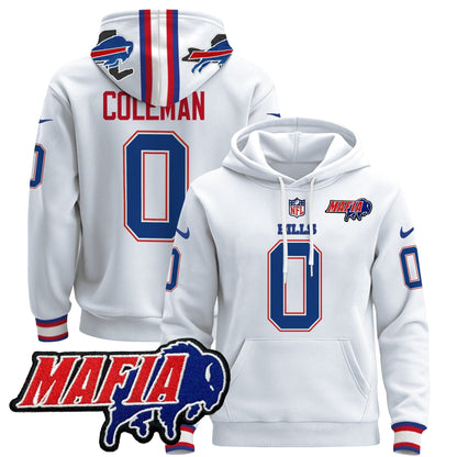 BUF 2024 Bills Mafia Patch Pullover Hoodie