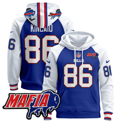 BUF 2024 Bills Mafia Patch Pullover Hoodie