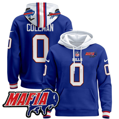 BUF 2024 Bills Mafia Patch Pullover Hoodie