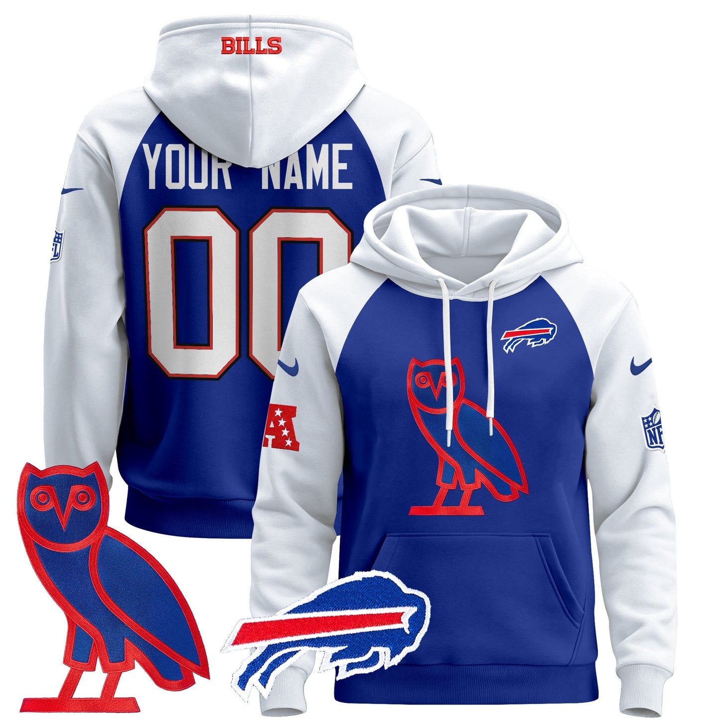 BUF OVO 2024 Custom Pullover Hoodie