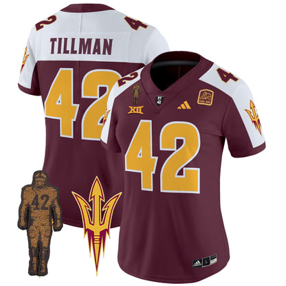 Women's ASU 2024 Pat Tillman Honoring Patch Vapor Limited Jersey - All Stitched