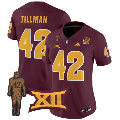 Women's ASU 2024 Pat Tillman Honoring Patch Vapor Limited Jersey - All Stitched