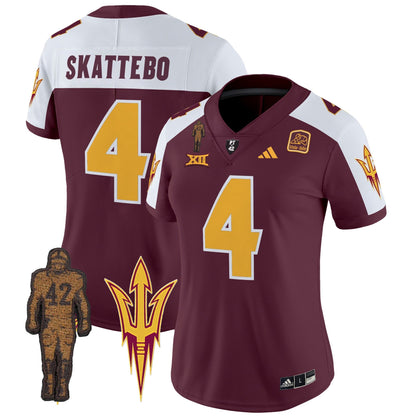 Women's ASU 2024 Pat Tillman Honoring Patch Vapor Limited Jersey - All Stitched