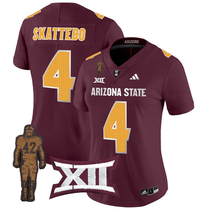 Women's ASU 2024 Pat Tillman Honoring Patch Vapor Limited Jersey V2 - All Stitched