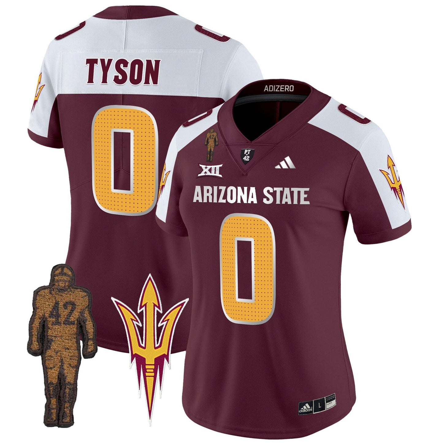 Women's ASU 2024 Pat Tillman Honoring Patch Vapor Limited Jersey V2 - All Stitched