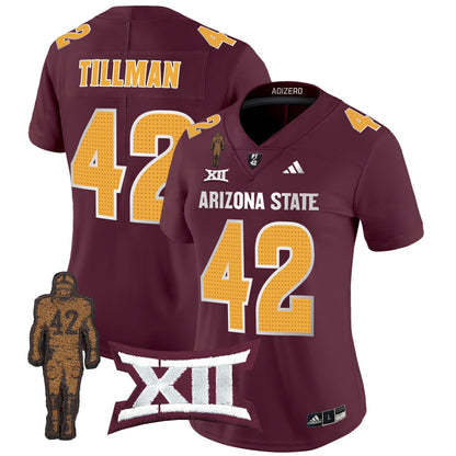 Women's ASU 2024 Pat Tillman Honoring Patch Vapor Limited Jersey V2 - All Stitched