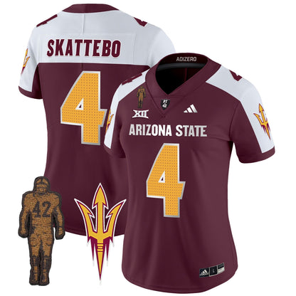 Women's ASU 2024 Pat Tillman Honoring Patch Vapor Limited Jersey V2 - All Stitched