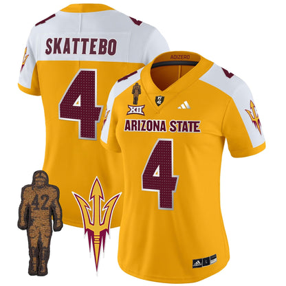 Women's ASU 2024 Pat Tillman Honoring Patch Vapor Limited Jersey V2 - All Stitched