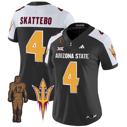 Women's ASU 2024 Pat Tillman Honoring Patch Vapor Limited Jersey V2 - All Stitched