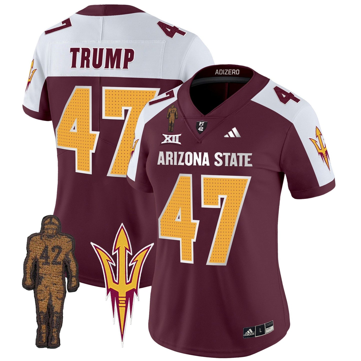 Women's ASU 2024 Pat Tillman Honoring Patch Vapor Limited Jersey V2 - All Stitched