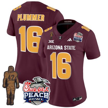 Women's Sun Devils Pat Tillman & Peach Bowl Patch Vapor Limited Jersey V2 - All Stitched