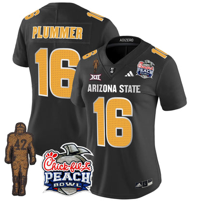 Women's Sun Devils Pat Tillman & Peach Bowl Patch Vapor Limited Jersey V2 - All Stitched