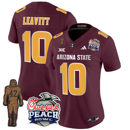 Women's Sun Devils Pat Tillman & Peach Bowl Patch Vapor Limited Jersey V2 - All Stitched