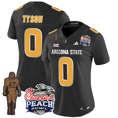 Women's Sun Devils Pat Tillman & Peach Bowl Patch Vapor Limited Jersey V2 - All Stitched