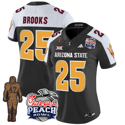 Women's Sun Devils Pat Tillman & Peach Bowl Patch Vapor Limited Jersey V2 - All Stitched