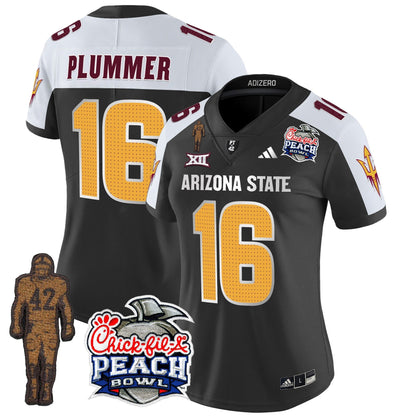 Women's Sun Devils Pat Tillman & Peach Bowl Patch Vapor Limited Jersey V2 - All Stitched