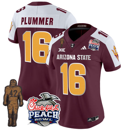 Women's Sun Devils Pat Tillman & Peach Bowl Patch Vapor Limited Jersey V2 - All Stitched