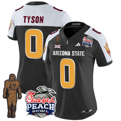 Women's Sun Devils Pat Tillman & Peach Bowl Patch Vapor Limited Jersey V2 - All Stitched