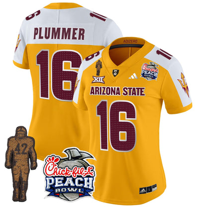 Women's Sun Devils Pat Tillman & Peach Bowl Patch Vapor Limited Jersey V2 - All Stitched