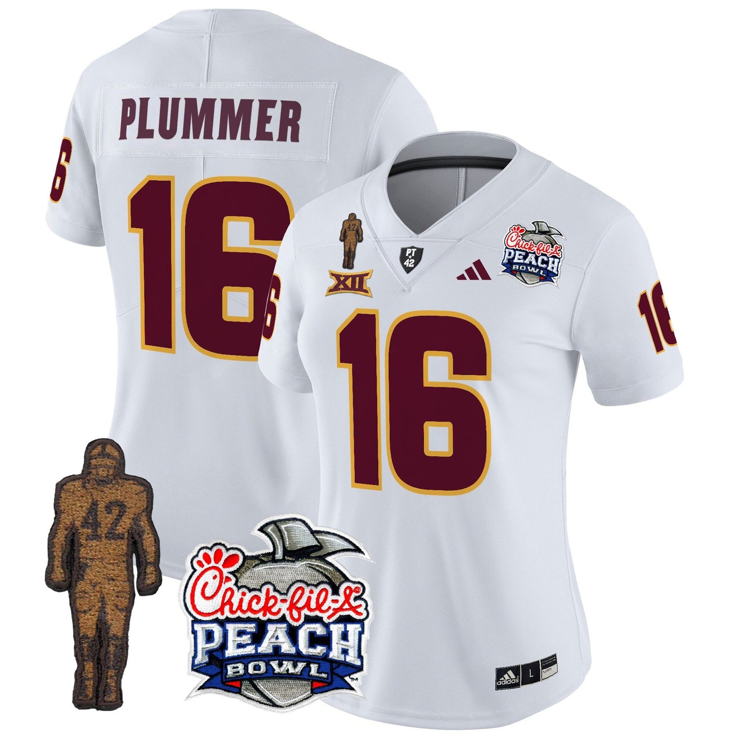 Women's Sun Devils Pat Tillman & Peach Bowl Patch Vapor Limited Jersey - All Stitched