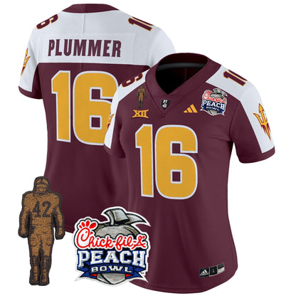 Women's Sun Devils Pat Tillman & Peach Bowl Patch Vapor Limited Jersey - All Stitched