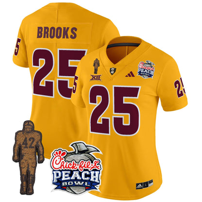 Women's Sun Devils Pat Tillman & Peach Bowl Patch Vapor Limited Jersey - All Stitched