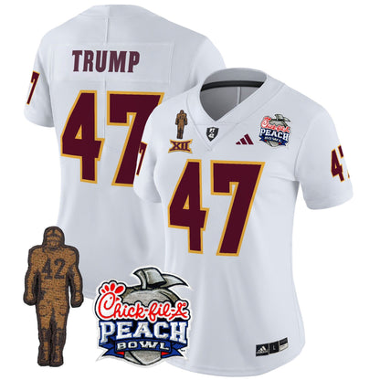 Women's Sun Devils Pat Tillman & Peach Bowl Patch Vapor Limited Jersey - All Stitched