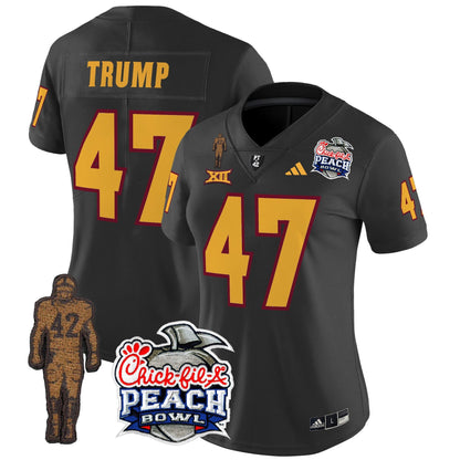 Women's Sun Devils Pat Tillman & Peach Bowl Patch Vapor Limited Jersey - All Stitched