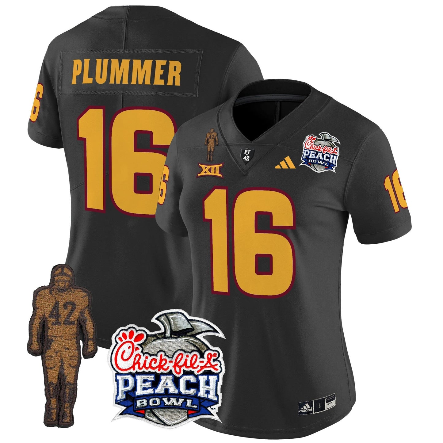 Women's Sun Devils Pat Tillman & Peach Bowl Patch Vapor Limited Jersey - All Stitched