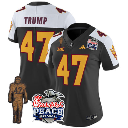 Women's Sun Devils Pat Tillman & Peach Bowl Patch Vapor Limited Jersey - All Stitched