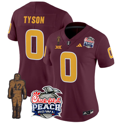 Women's Sun Devils Pat Tillman & Peach Bowl Patch Vapor Limited Jersey - All Stitched