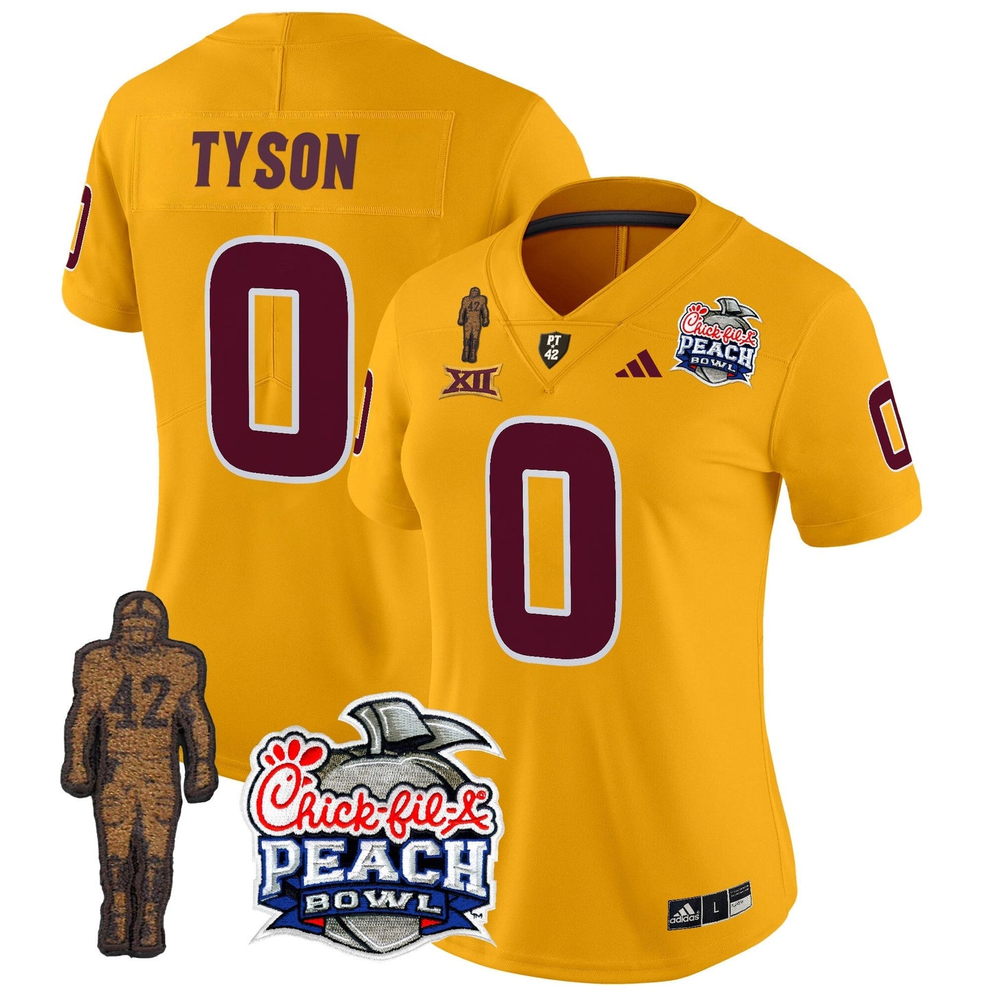 Women's Sun Devils Pat Tillman & Peach Bowl Patch Vapor Limited Jersey - All Stitched