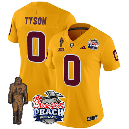 Women's Sun Devils Pat Tillman & Peach Bowl Patch Vapor Limited Jersey - All Stitched