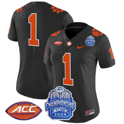 Women's CLEM 2024 ACC Championship Patch Vapor Limited Jersey - All Stitched
