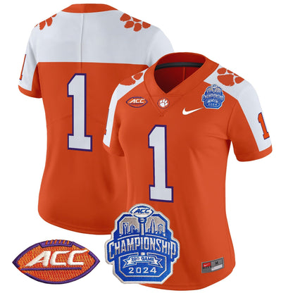 Women's CLEM 2024 ACC Championship Patch Vapor Limited Jersey - All Stitched