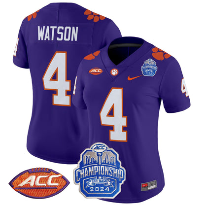 Women's CLEM 2024 ACC Championship Patch Vapor Limited Jersey - All Stitched