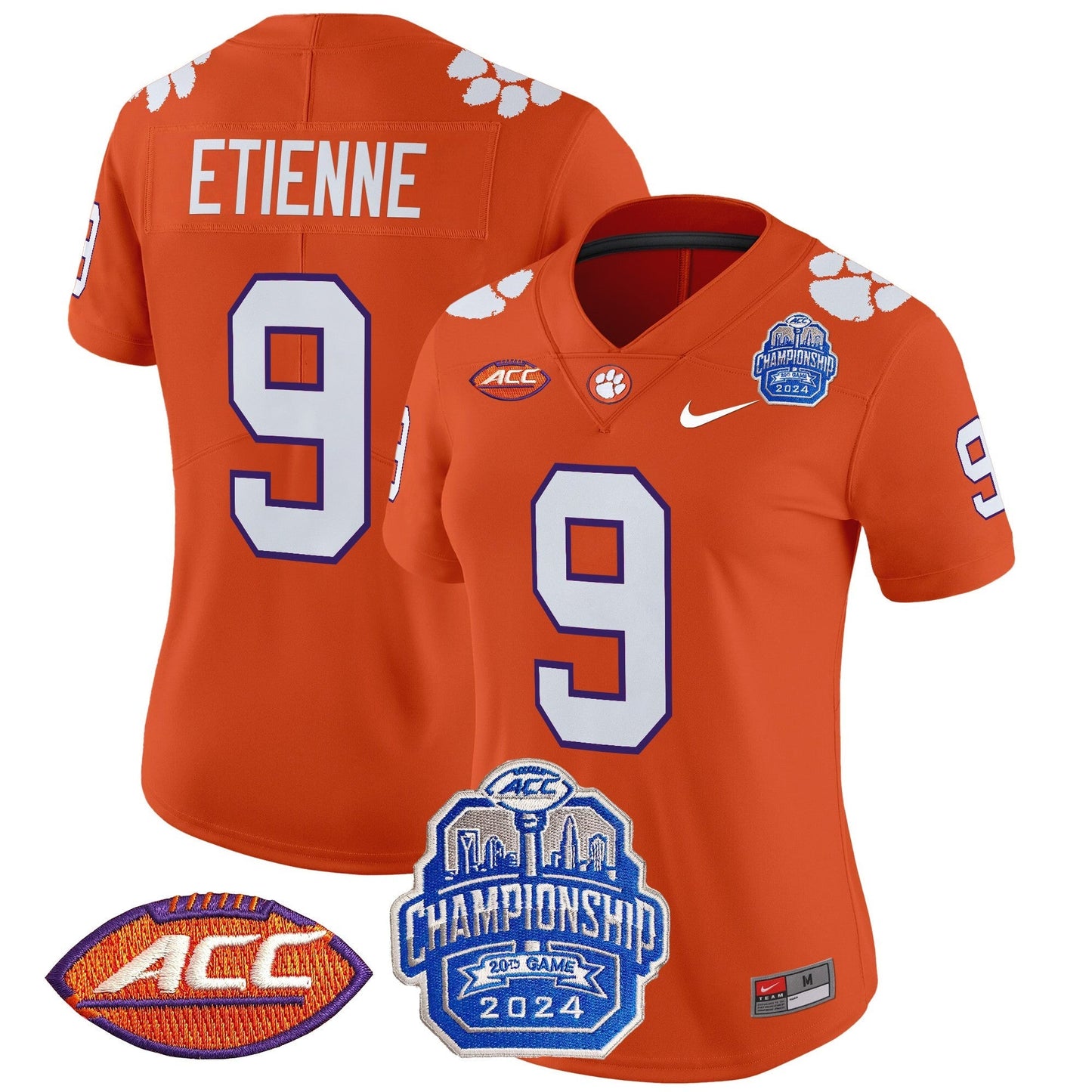 Women's CLEM 2024 ACC Championship Patch Vapor Limited Jersey - All Stitched