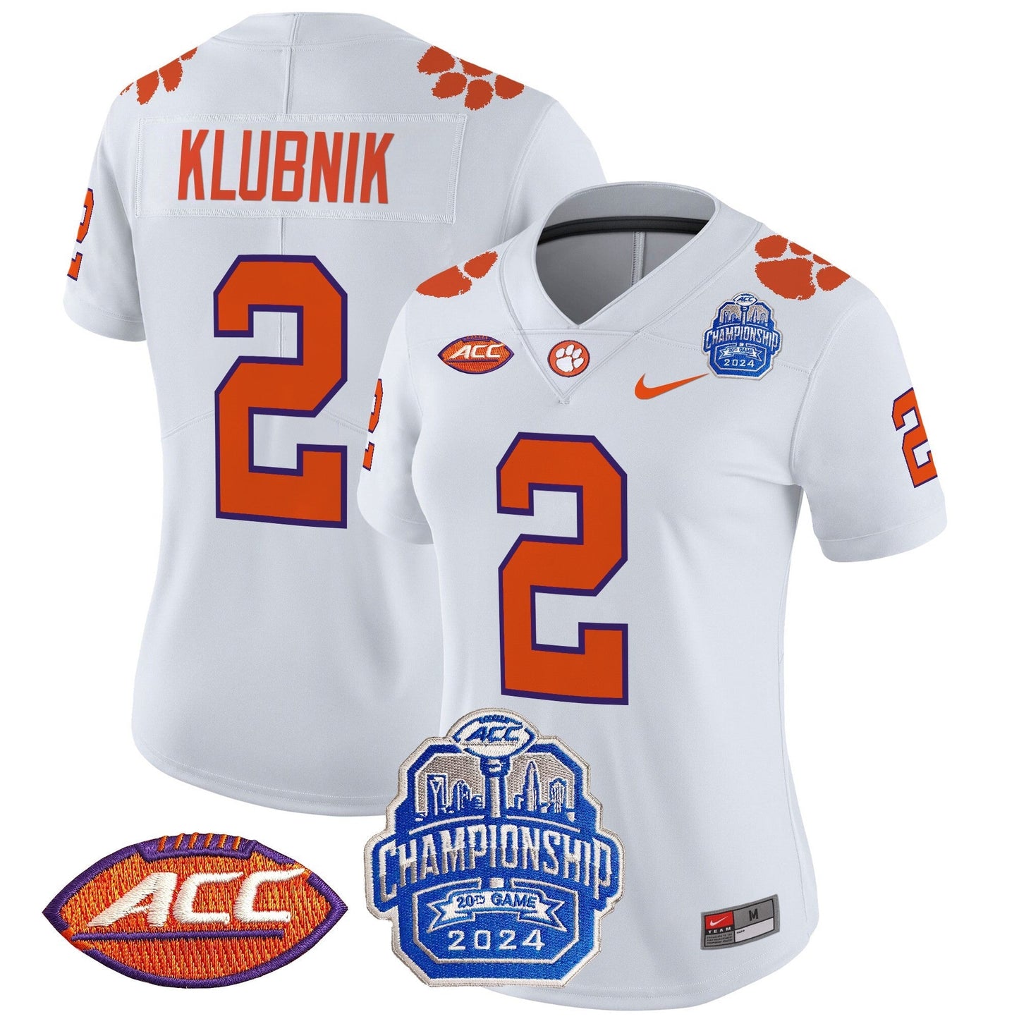 Women's CLEM 2024 ACC Championship Patch Vapor Limited Jersey - All Stitched