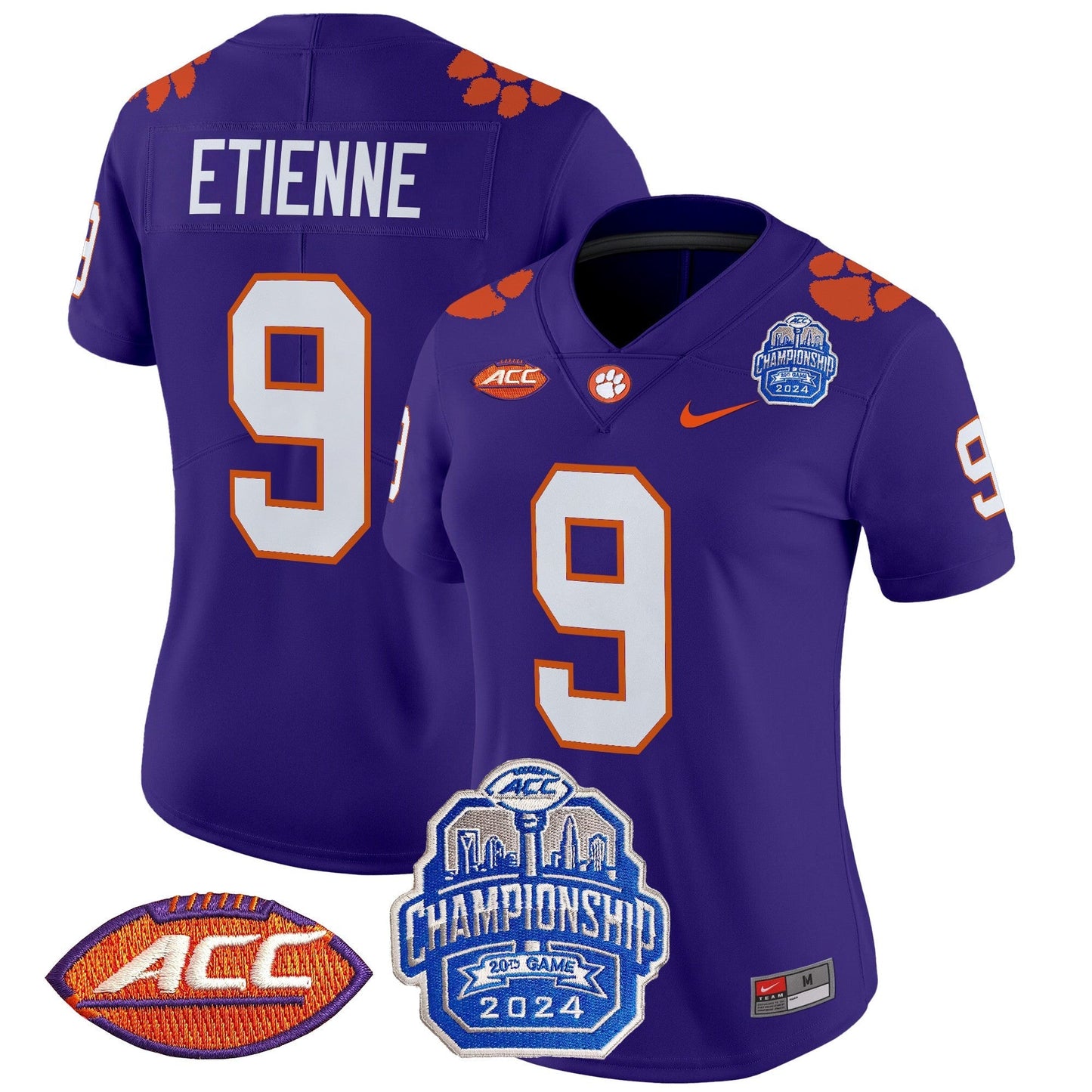 Women's CLEM 2024 ACC Championship Patch Vapor Limited Jersey - All Stitched