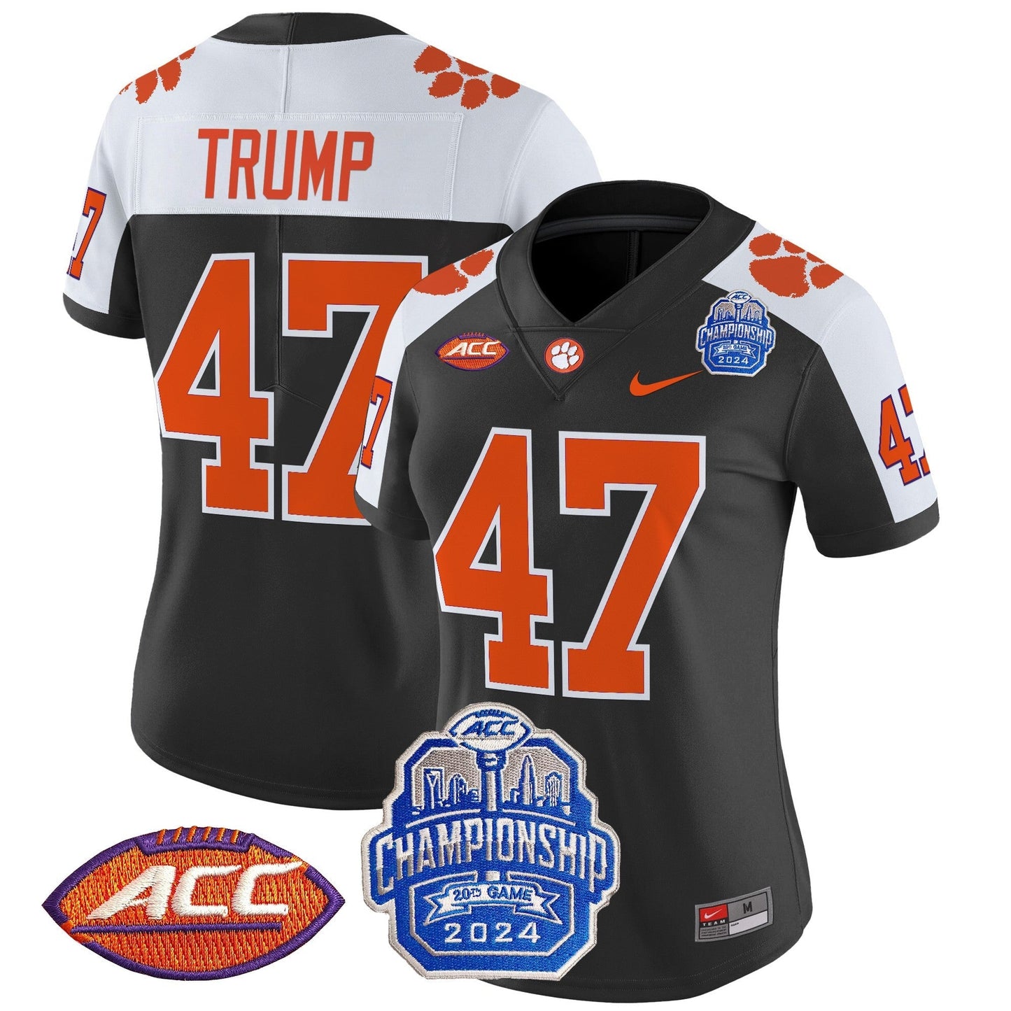 Women's CLEM 2024 ACC Championship Patch Vapor Limited Jersey - All Stitched