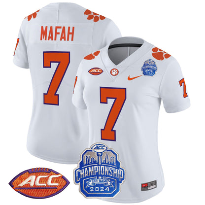 Women's CLEM 2024 ACC Championship Patch Vapor Limited Jersey - All Stitched