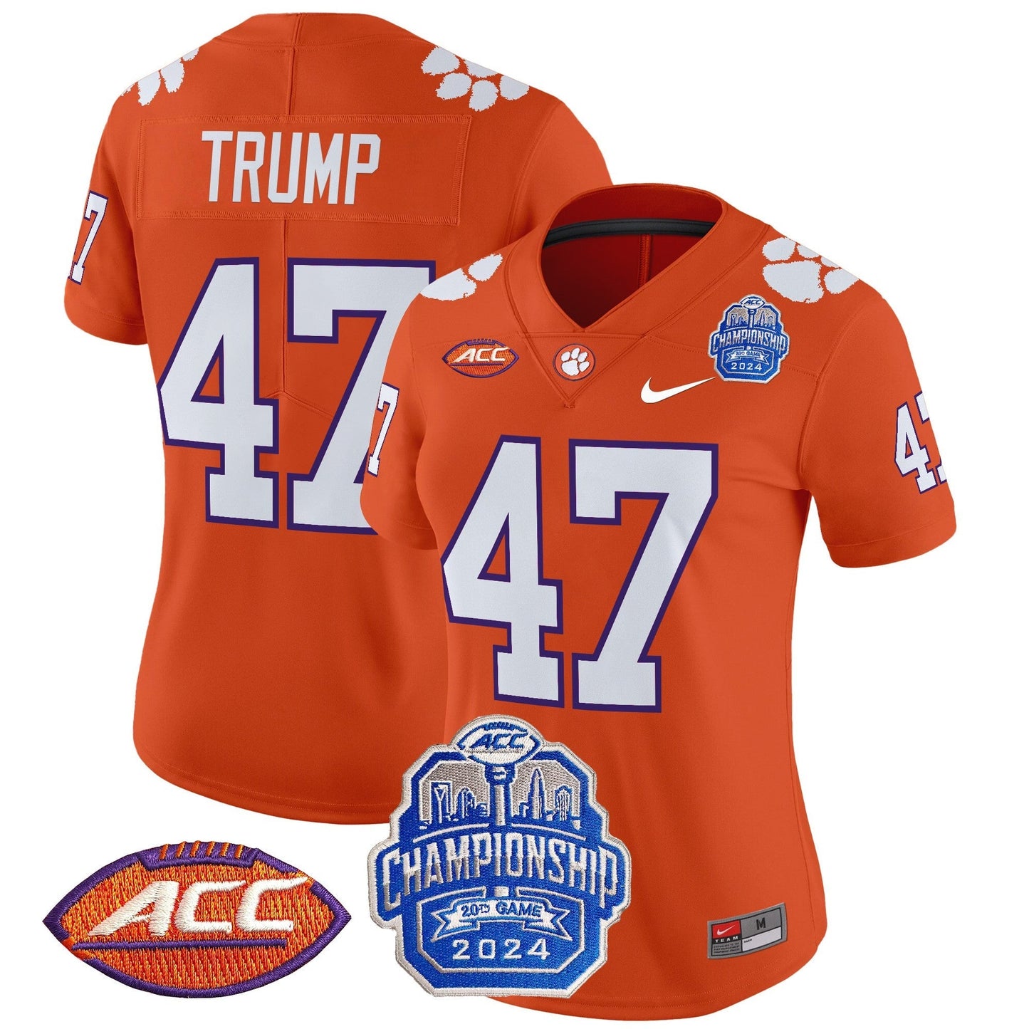 Women's CLEM 2024 ACC Championship Patch Vapor Limited Jersey - All Stitched