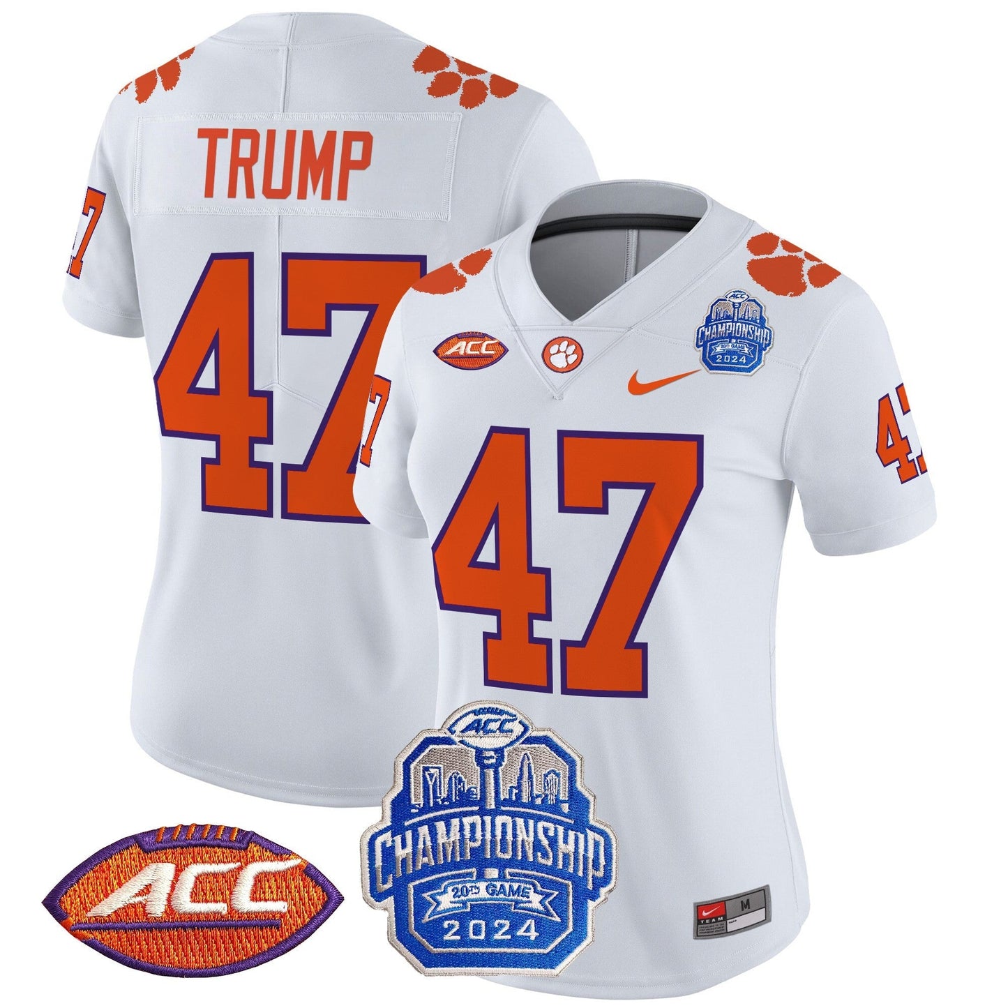 Women's CLEM 2024 ACC Championship Patch Vapor Limited Jersey - All Stitched