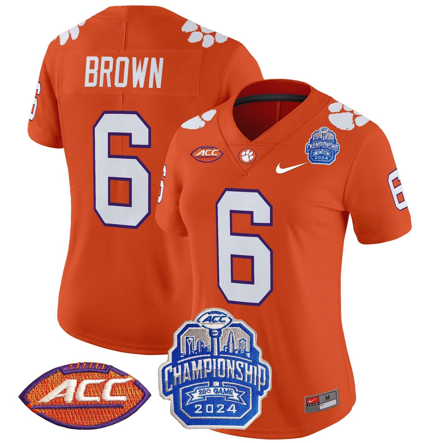 Women's CLEM 2024 ACC Championship Patch Vapor Limited Jersey - All Stitched